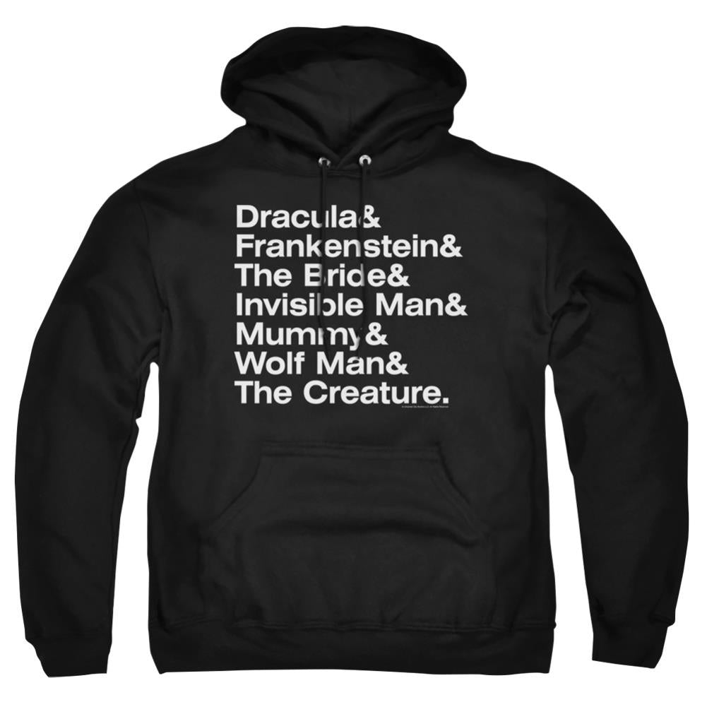 Universal Monsters Ampersand Monsters Men's Pull-Over 75 25 Poly Hoodie
