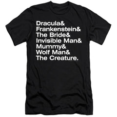 Universal Monsters Ampersand Monsters Men's Ultra-Soft 30/1 Cotton Slim Short-Sleeve T-Shirt