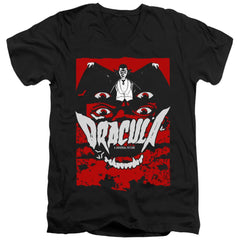 Universal Monsters As I Have Lived Men's 30/1 Cotton Slim V-Neck T-Shirt