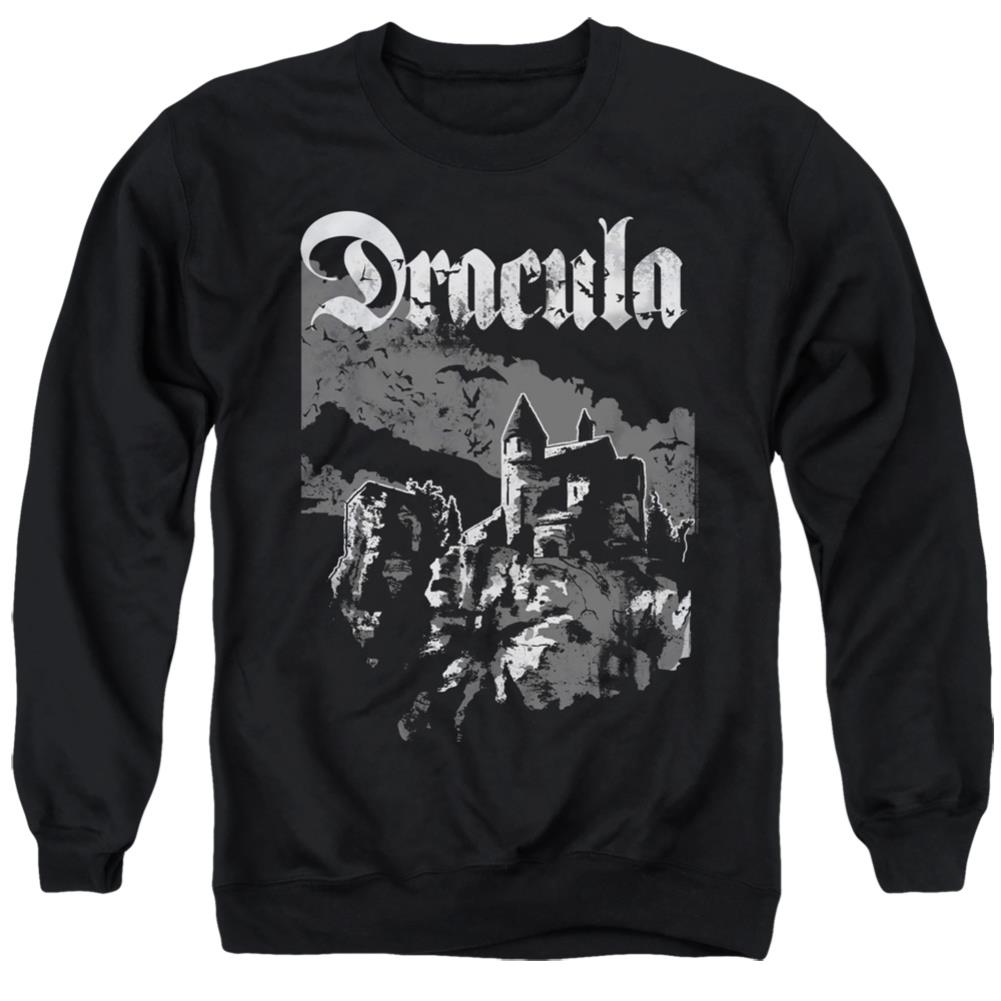 Universal Monsters Castle Men's Crewneck 50 50 Poly Long-Sleeve T-Shirt