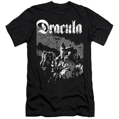Universal Monsters Castle Men's Ultra-Soft 30/1 Cotton Slim Short-Sleeve T-Shirt