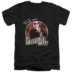 Universal Monsters Catch Him If You Can Men's 30/1 Cotton Slim V-Neck T-Shirt