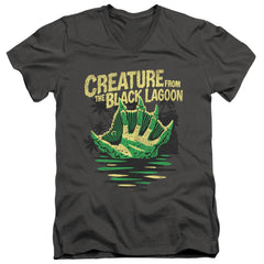 Universal Monsters Creature Breacher Men's 30/1 Cotton Slim V-Neck T-Shirt