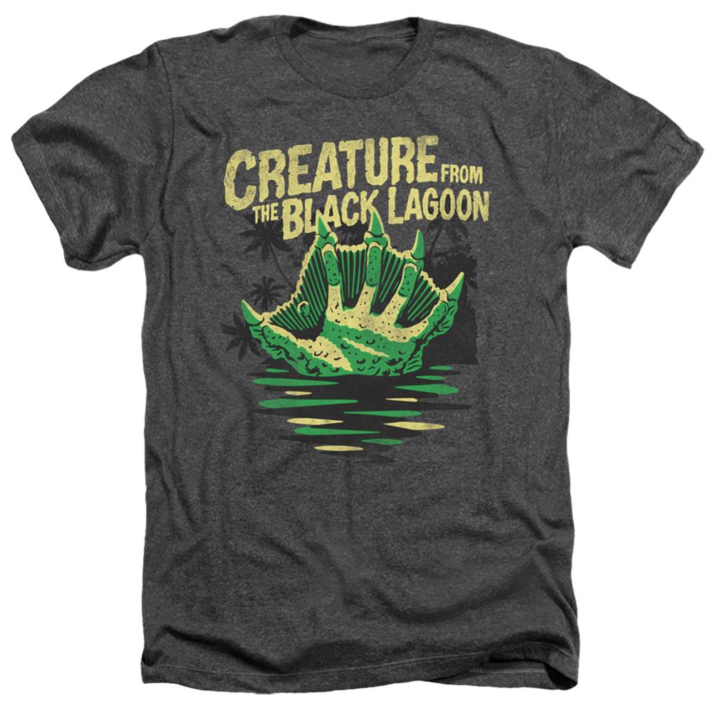 Universal Monsters Creature Breacher Men's 30/1 Heather 60 40 Poly Short-Sleeve T-Shirt