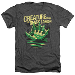 Universal Monsters Creature Breacher Men's 30/1 Heather 60 40 Poly Short-Sleeve T-Shirt