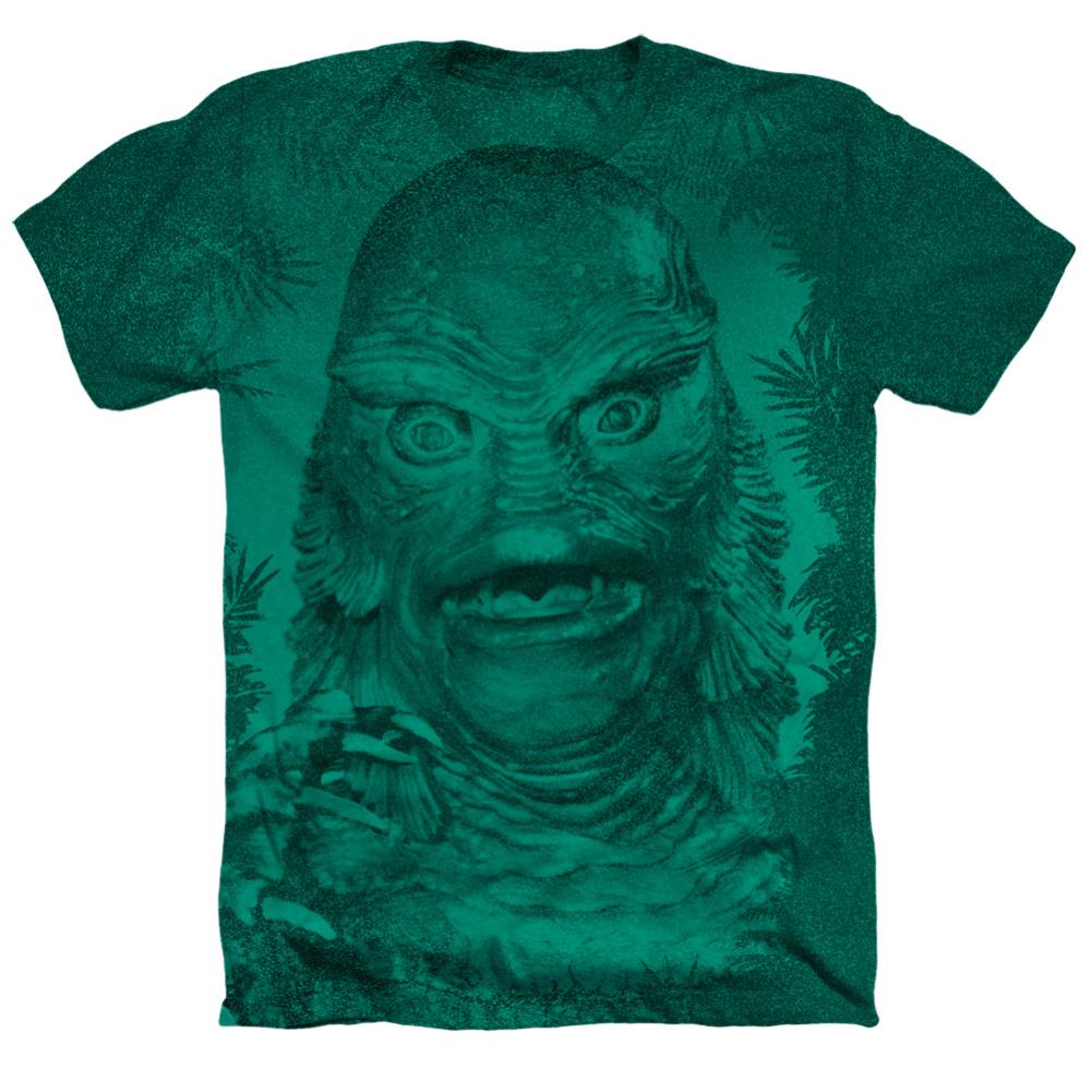 Universal Monsters Creature Men's 30/1 Cotton Poly SS Heather T