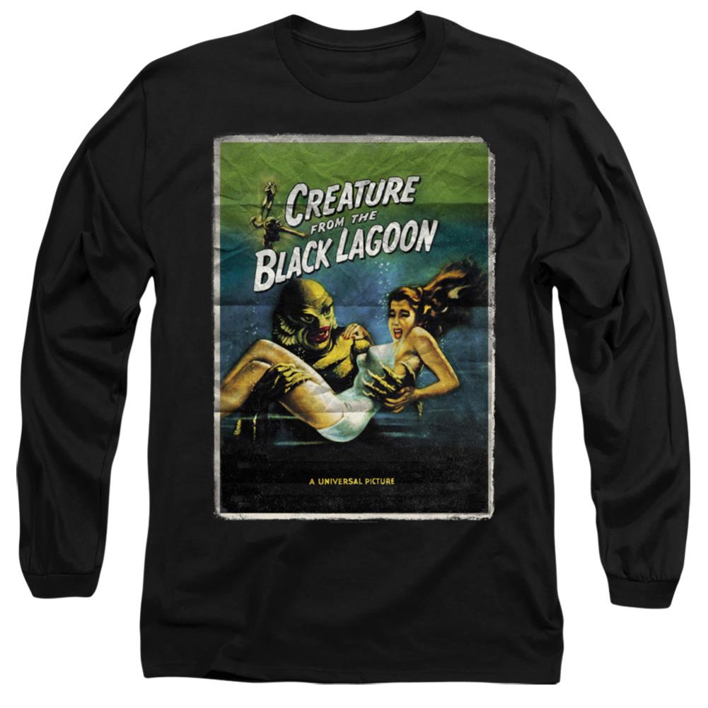 Universal Monsters Creature One Sheet Men's 18/1 Cotton Long-Sleeve T-Shirt