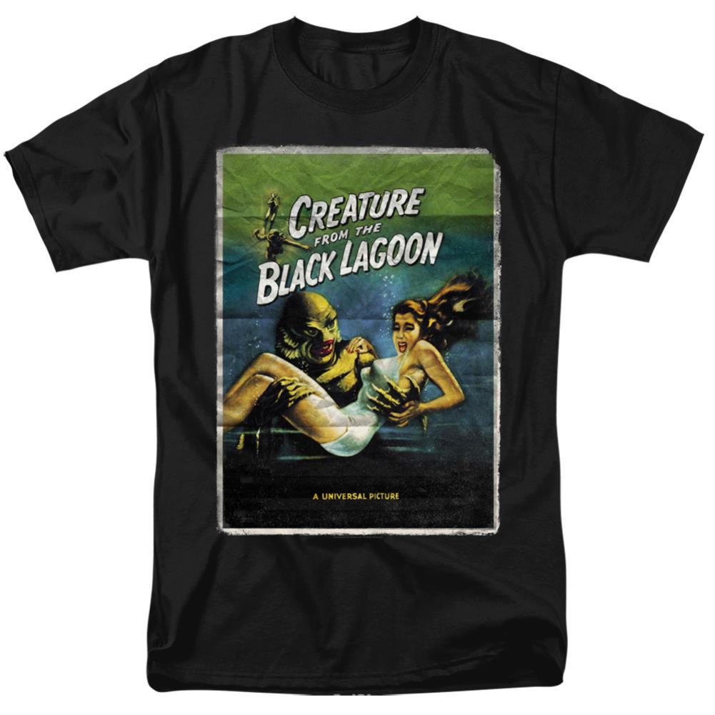 Universal Monsters Creature One Sheet Men's 18/1 Cotton Short-Sleeve T-Shirt