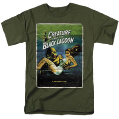 Universal Monsters Creature One Sheet Men's 18/1 Cotton Short-Sleeve T-Shirt