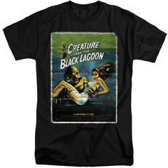 Universal Monsters Creature One Sheet Men's 18/1 Tall Cotton Short-Sleeve T-Shirt