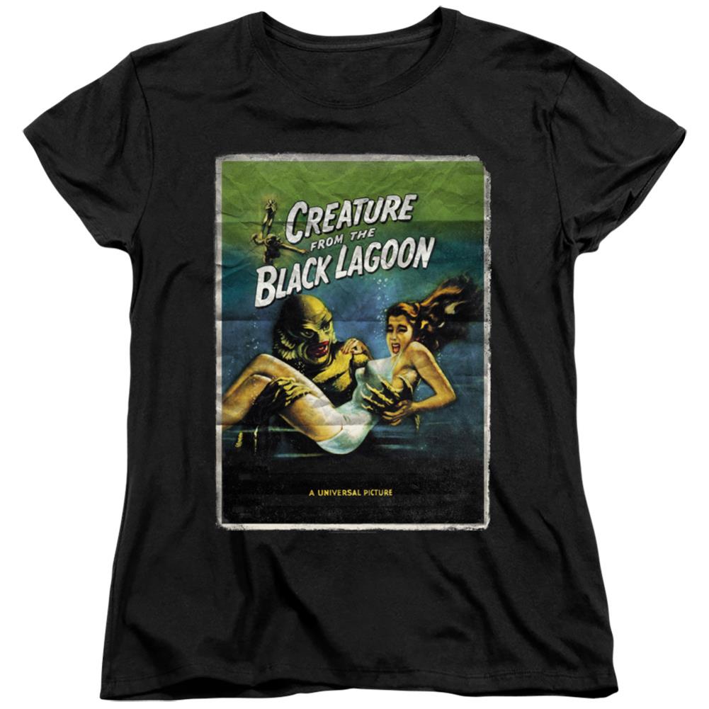 Universal Monsters Creature One Sheet Women's 18/1 Cotton Short-Sleeve T-Shirt