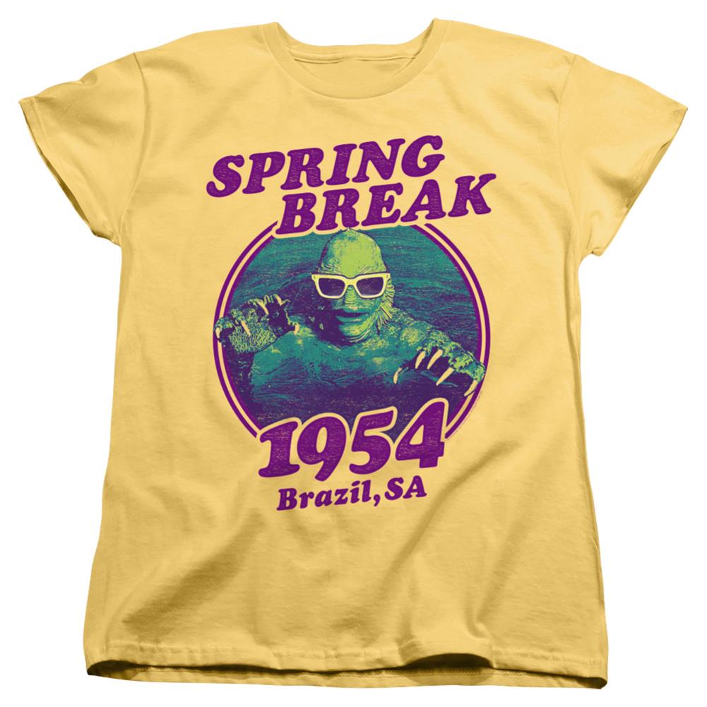 Universal Monsters Creature Vacation Women's 18/1 Cotton Short-Sleeve T-Shirt