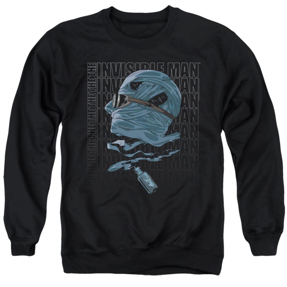 Universal Monsters Disappear Men's Crewneck 50 50 Poly Long-Sleeve T-Shirt