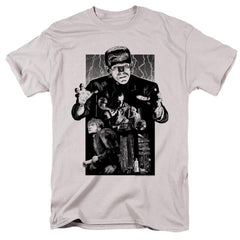 Universal Monsters Frankenstein Illustrated Men's 18/1 Cotton Short-Sleeve T-Shirt