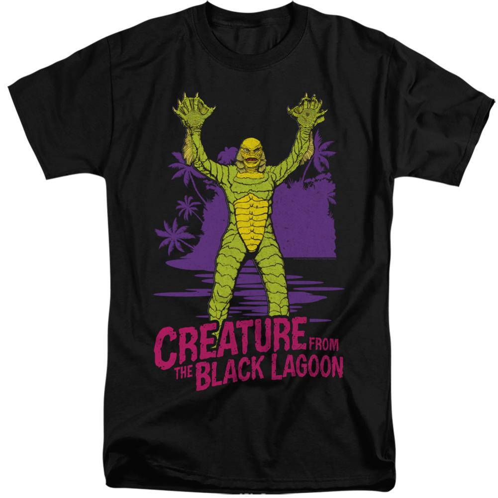 Universal Monsters From Forbidden Depths Men's 18/1 Tall Cotton Short-Sleeve T-Shirt