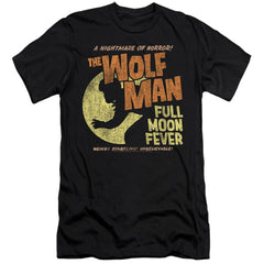 Universal Monsters Full Moon Fever Men's Ultra-Soft 30/1 Cotton Slim Short-Sleeve T-Shirt