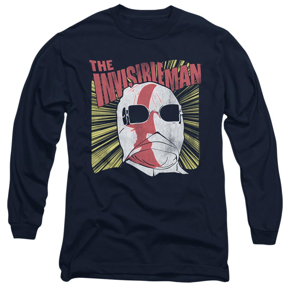 Universal Monsters Invisible Portrait Men's 18/1 Cotton Long-Sleeve T-Shirt