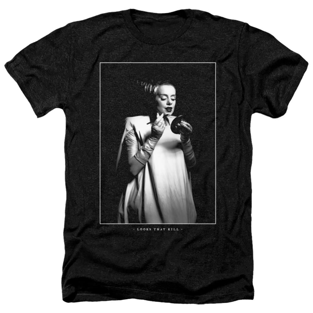 Universal Monsters Looks That Kill Men's 30/1 Heather 60 40 Poly Short-Sleeve T-Shirt