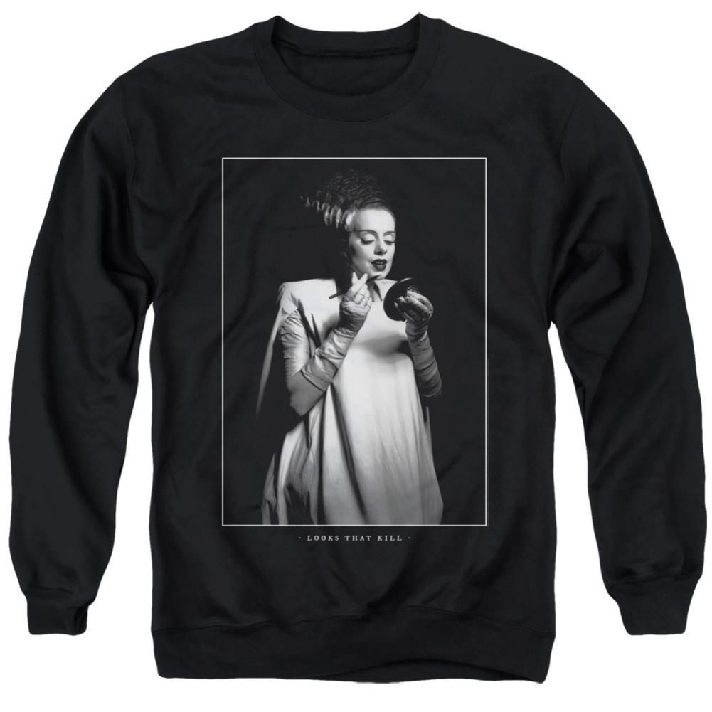 Universal Monsters Looks That Kill Men's Crewneck 50 50 Poly Long-Sleeve T-Shirt