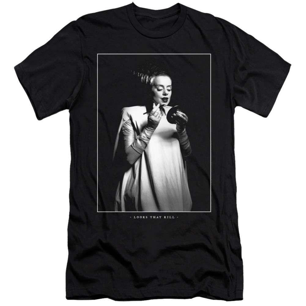 Universal Monsters Looks That Kill Men's Ultra-Soft 30/1 Cotton Slim Short-Sleeve T-Shirt