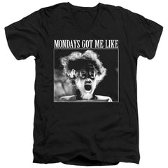 Universal Monsters Monday Monster Men's 30/1 Cotton Slim V-Neck T-Shirt