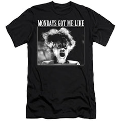 Universal Monsters Monday Monster Men's Ultra-Soft 30/1 Cotton Slim Short-Sleeve T-Shirt