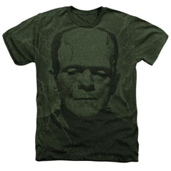 Universal Monsters Monster Ligtning Men's 30/1 Cotton Poly SS Heather T