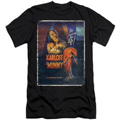 Universal Monsters Mummy One Sheet Men's Ultra-Soft 30/1 Cotton Slim Short-Sleeve T-Shirt