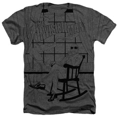 Universal Monsters My Hiding Place Men's 30/1 Cotton Poly SS Heather T