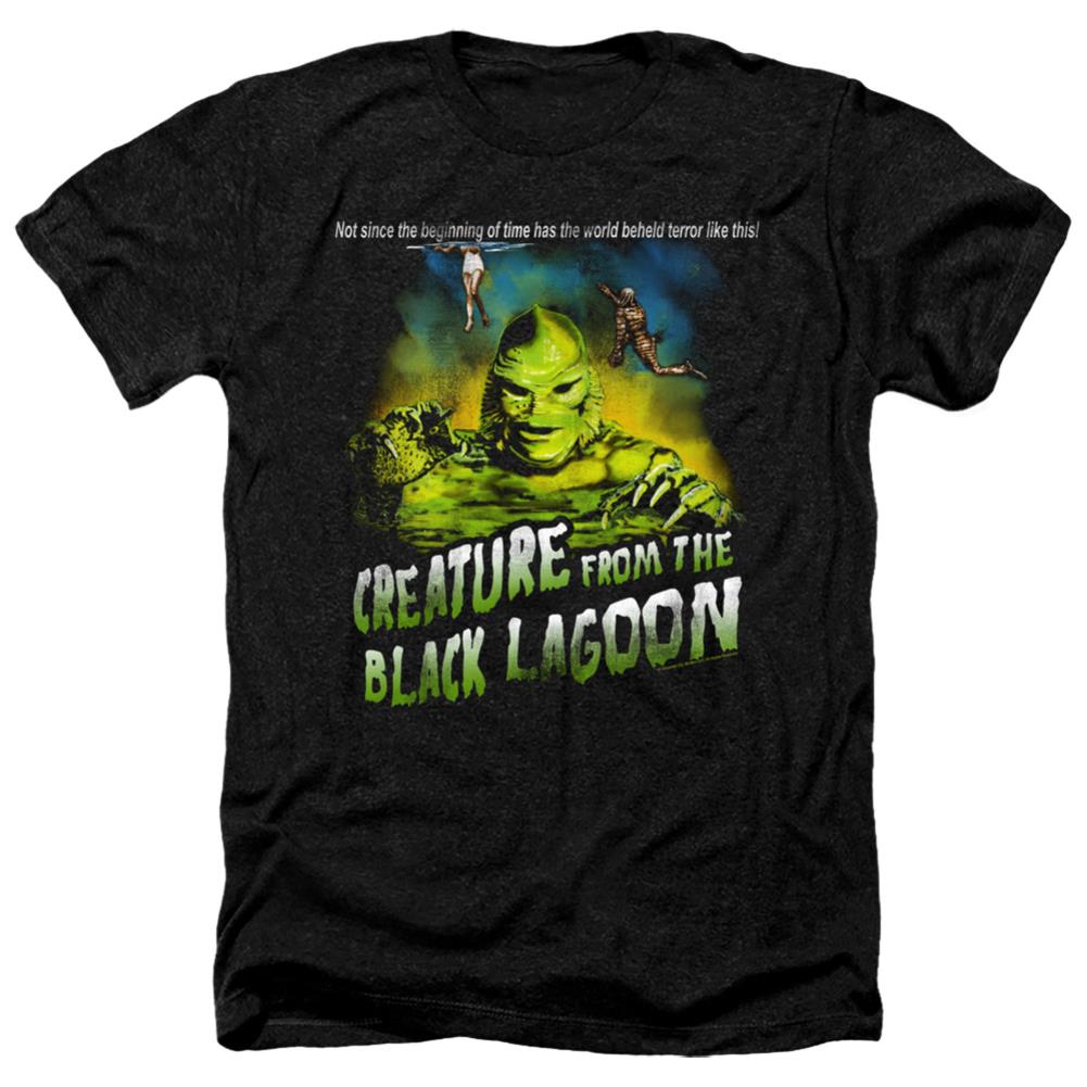 Universal Monsters Not Since The Beginning Men's 30/1 Heather 60 40 Poly Short-Sleeve T-Shirt