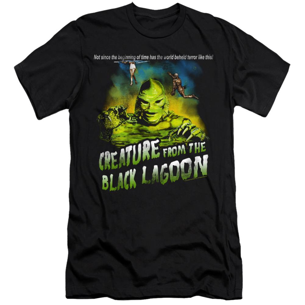 Universal Monsters Not Since The Beginning Men's Ultra-Soft 30/1 Cotton Slim Short-Sleeve T-Shirt