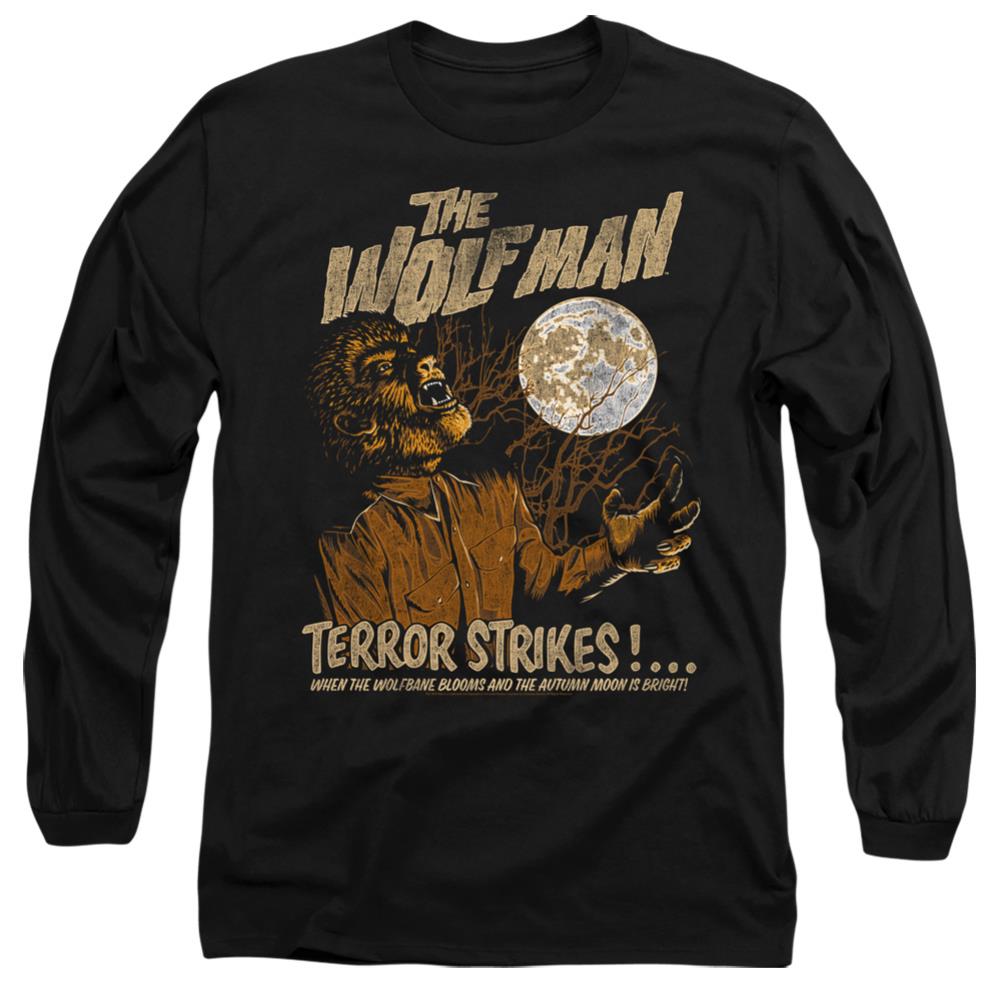 Universal Monsters Terror Strikes Men's 18/1 Cotton Long-Sleeve T-Shirt