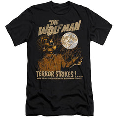 Universal Monsters Terror Strikes Men's Ultra-Soft 30/1 Cotton Slim Short-Sleeve T-Shirt