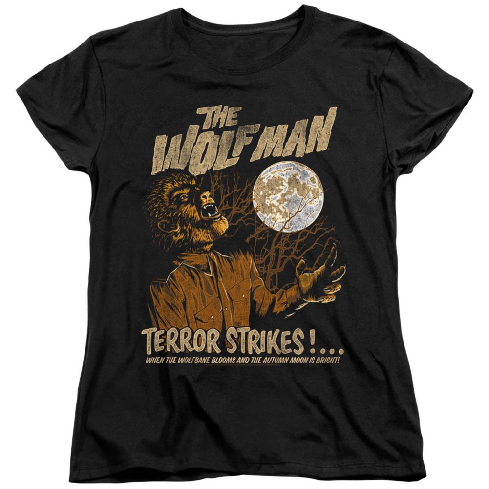 Universal Monsters Terror Strikes Women's 18/1 Cotton Short-Sleeve T-Shirt