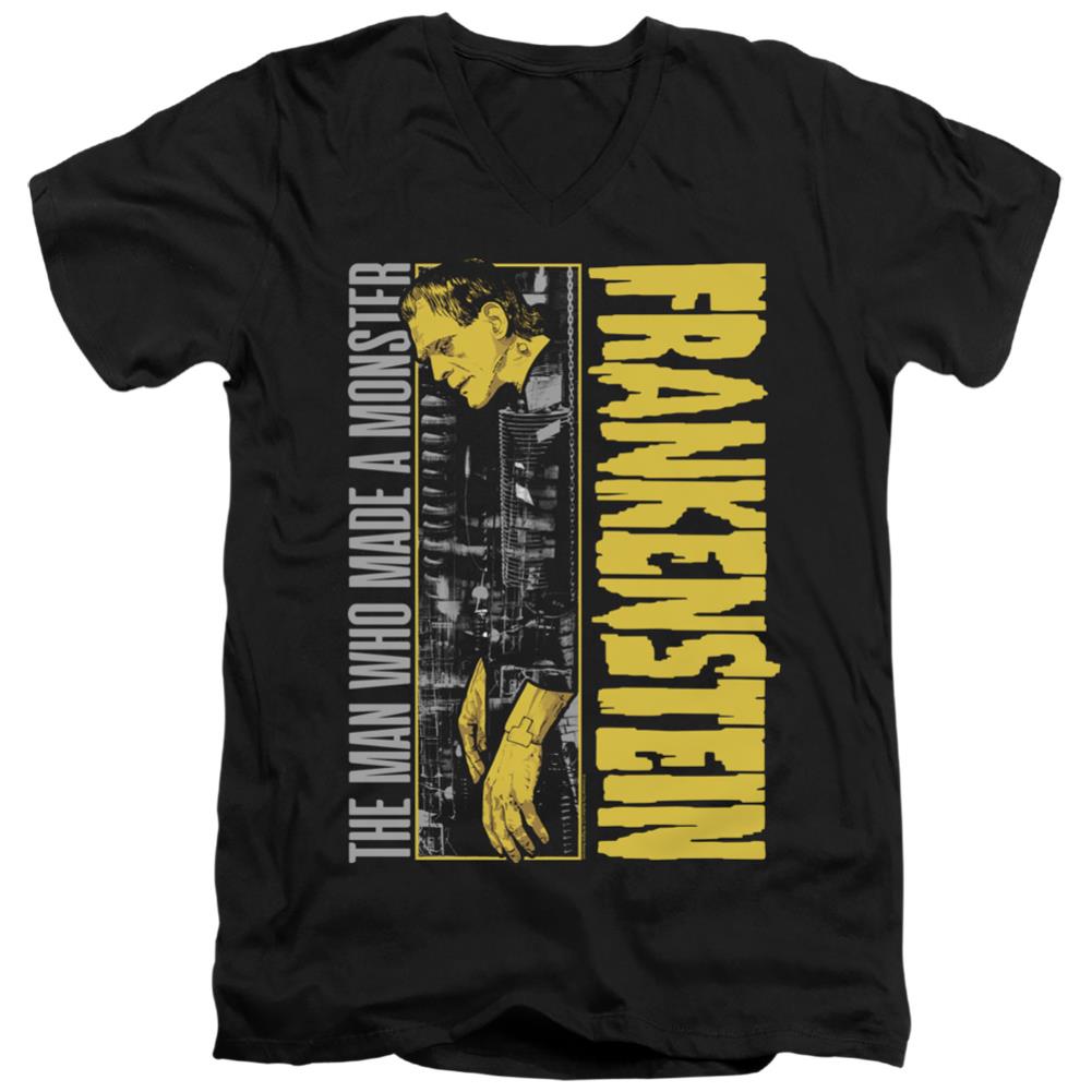Universal Monsters The Man Who Made A Men's 30/1 Cotton Slim V-Neck T-Shirt