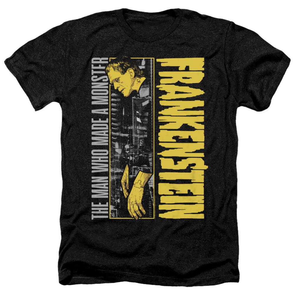 Universal Monsters The Man Who Made A Men's 30/1 Heather 60 40 Poly Short-Sleeve T-Shirt