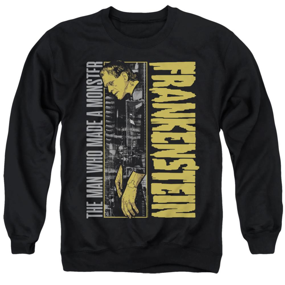 Universal Monsters The Man Who Made A Men's Crewneck 50 50 Poly Long-Sleeve T-Shirt
