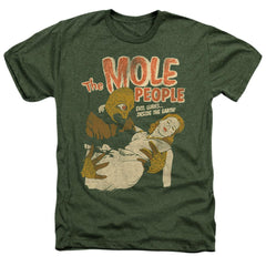 Universal Monsters The Mole People Men's 30/1 Heather 60 40 Poly Short-Sleeve T-Shirt