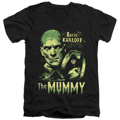 Universal Monsters The Mummy Men's 30/1 Cotton Slim V-Neck T-Shirt