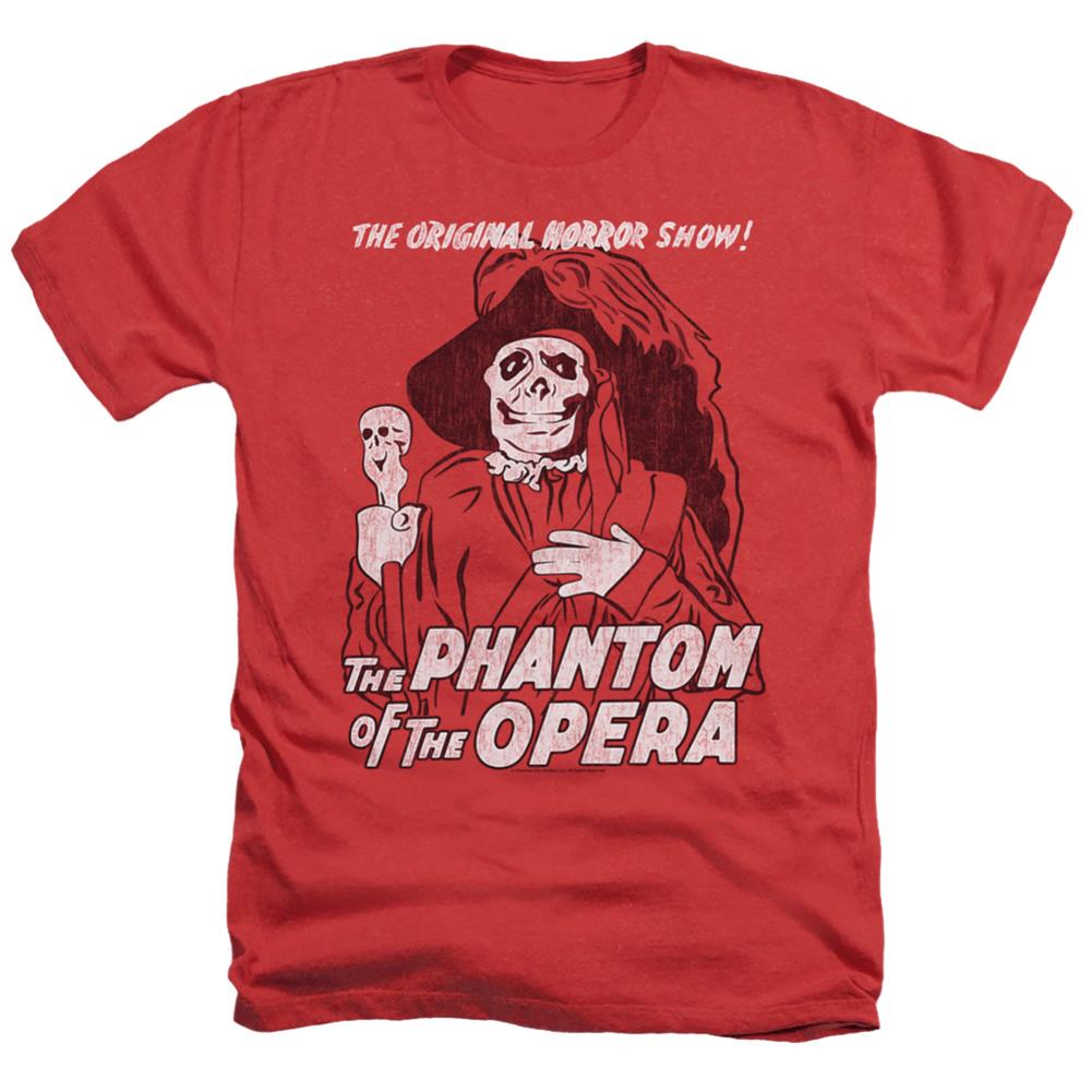 Universal Monsters The Phantom Men's 30/1 Heather 60 40 Poly Short-Sleeve T-Shirt