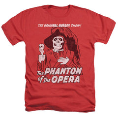 Universal Monsters The Phantom Men's 30/1 Heather 60 40 Poly Short-Sleeve T-Shirt