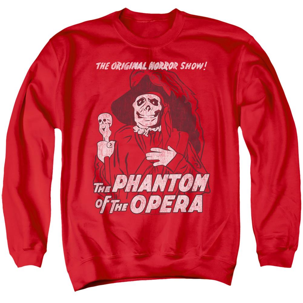 Universal Monsters The Phantom Men's Crewneck 50 50 Poly Long-Sleeve T-Shirt