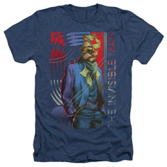 Universal Monsters Unravelling Men's 30/1 Heather 60 40 Poly Short-Sleeve T-Shirt