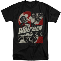 Universal Monsters When The Wolfbane Blooms Men's 18/1 Tall Cotton Short-Sleeve T-Shirt