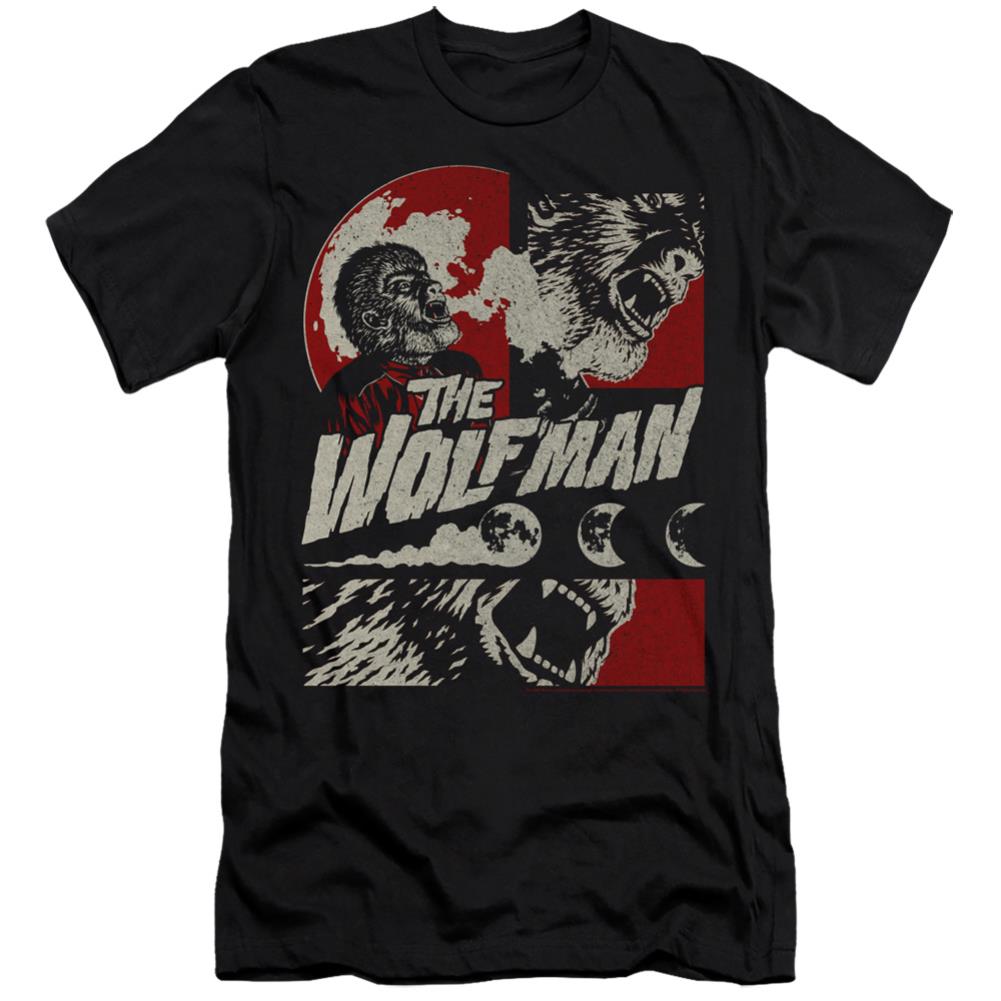 Universal Monsters When The Wolfbane Blooms Men's Ultra-Soft 30/1 Cotton Slim Short-Sleeve T-Shirt