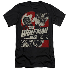 Universal Monsters When The Wolfbane Blooms Men's Ultra-Soft 30/1 Cotton Slim Short-Sleeve T-Shirt