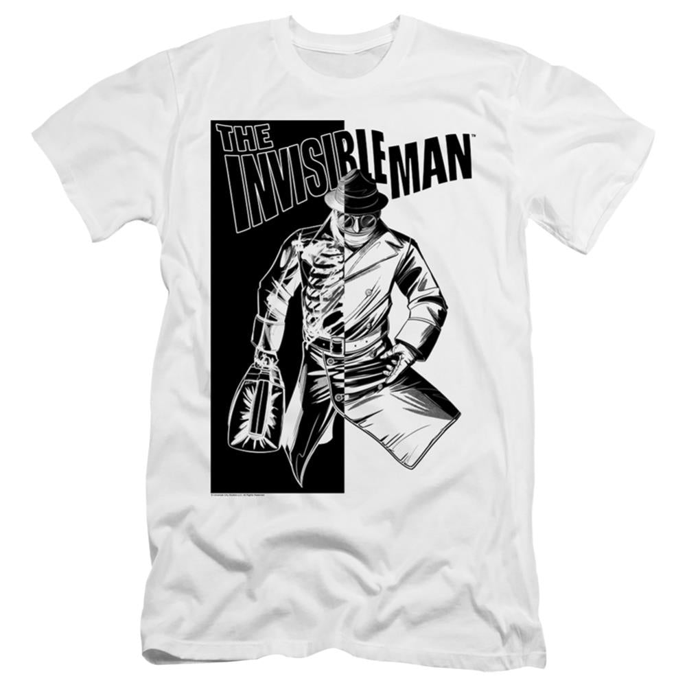 Universal Monsters Who I Am Men's Ultra-Soft 30/1 Cotton Slim Short-Sleeve T-Shirt