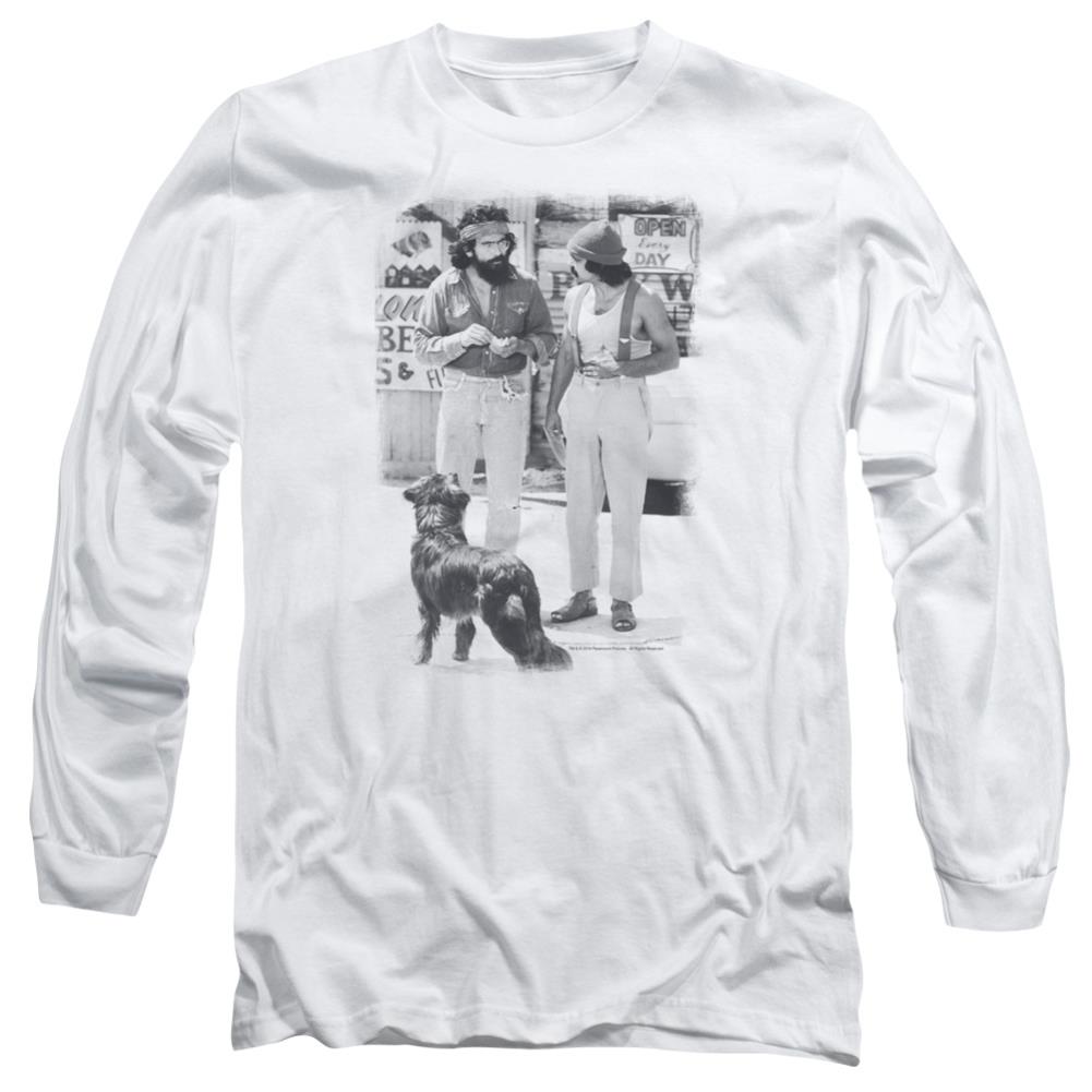 Up In Smoke Cheech Chong Dog Men's 18/1 Cotton Long-Sleeve T-Shirt