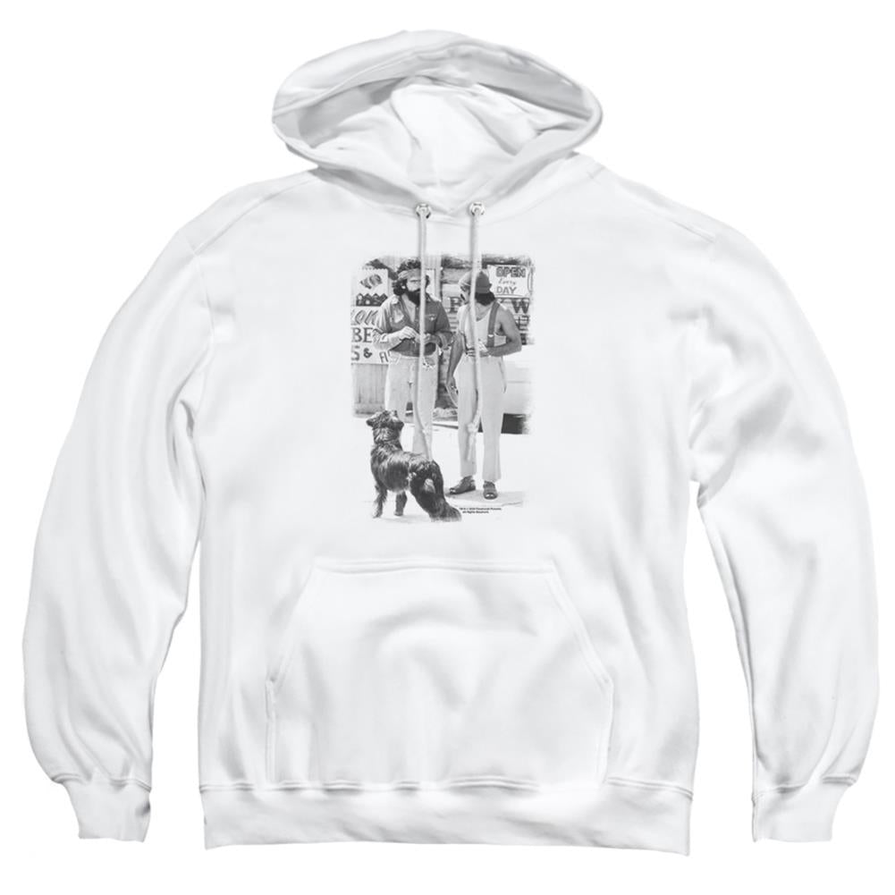 Up In Smoke Cheech Chong Dog Men's Pull-Over 75 25 Poly Hoodie