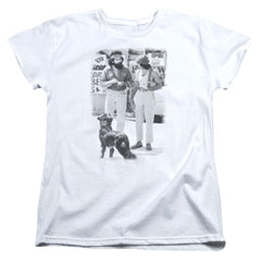 Up In Smoke Cheech Chong Dog Women's 18/1 Cotton Short-Sleeve T-Shirt